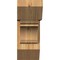 Ekena Millwork Olympic Slat Rough Sawn Bracket w/ Offset Brace, Western Red Cedar, 8"W x 20"D x 20"H BKT0806X20X20OLY06RWR - alternate 3